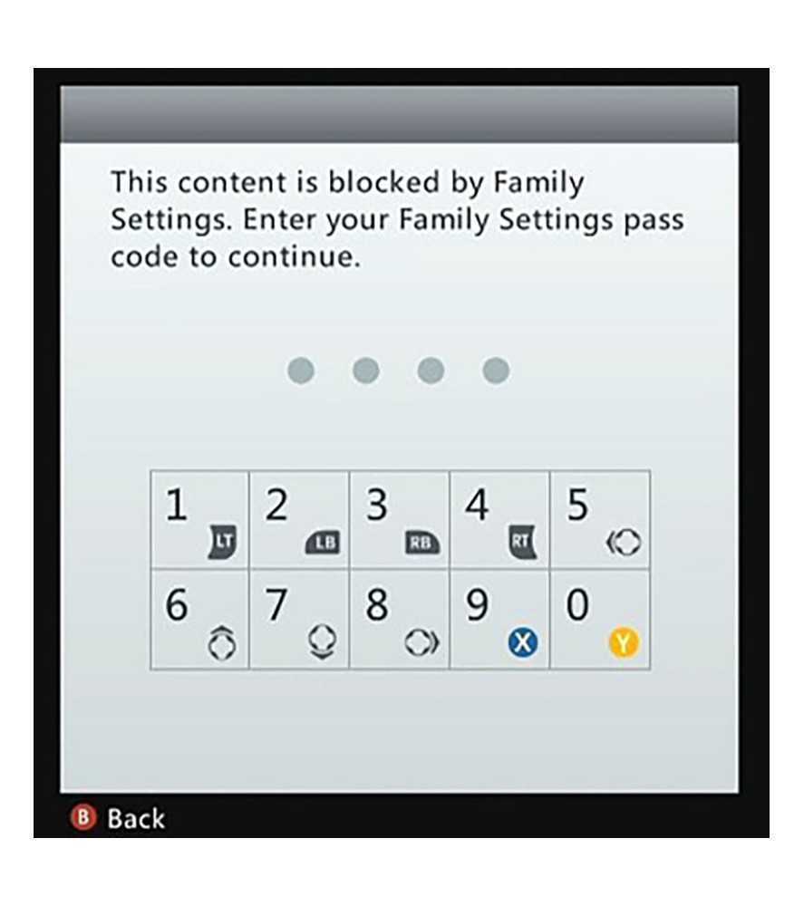 Xbox 360e Family Settings Password Removal Xbox 360eMicrosoft