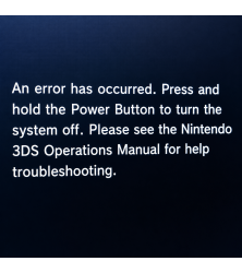 3DS Application Error 3DSNintendo