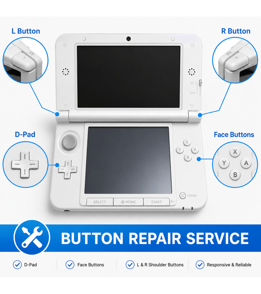 Nintendo 3DS XL Button Repair Nintendo 3DS XL RepairsNintendo