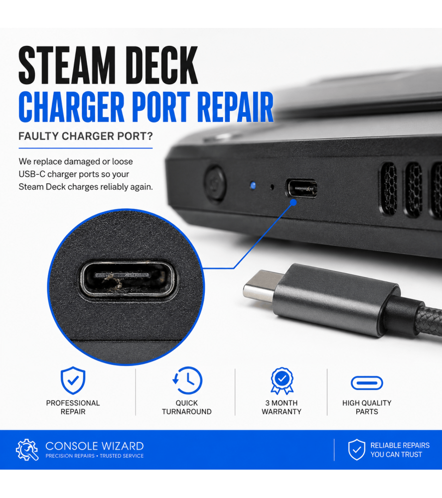 Steam Deck USB-C Charging Port Repair Steam deck