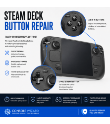 Steam Deck Button Repair – ABXY, D-Pad & Menu Buttons Steam deck