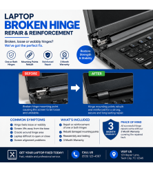 Laptop Broken Hinge Repair & Reinforcement Laptop Repairs