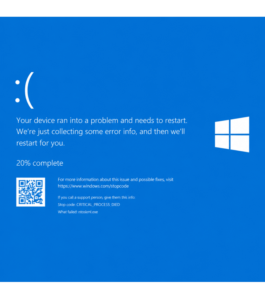Laptop Windows Repair, Blue Screen & Reinstallation Laptop Repairs
