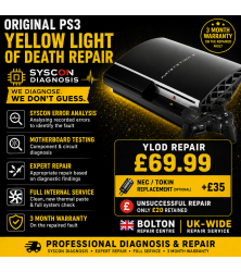 PS3 Yellow Light of Death (YLOD) Motherboard Repair OriginalSony