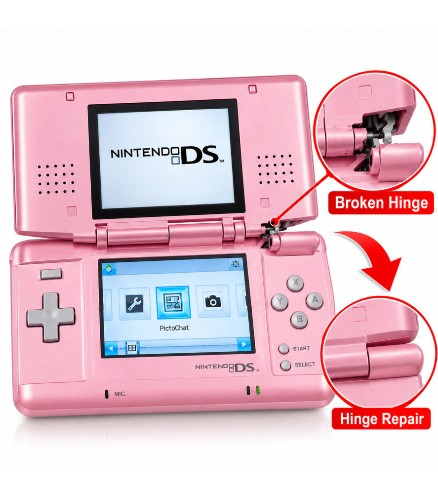 Nintendo DS Broken Hinge Repair Nintendo DS RepairsNintendo