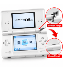 DS Lite Cracked hinge Nintendo DS Lite RepairsNintendo