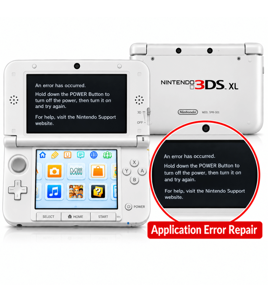 Nintendo 3DS XL Application Error Repair Nintendo 3DS XL RepairsNintendo