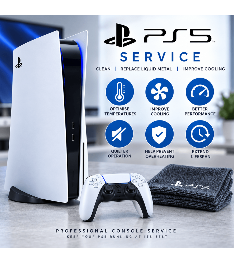 PS5 Overheating - Noisy Fan (Full Service) Original PS5 Repairs