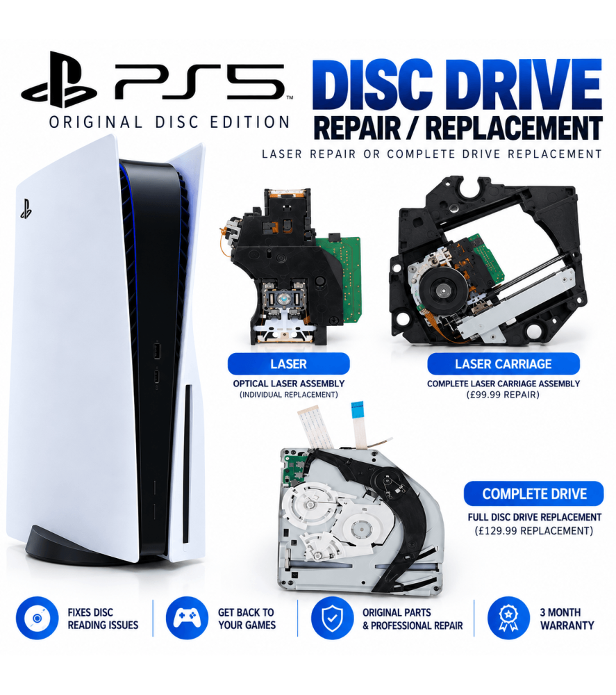 PS5 Slim Laser & Disc Drive Repair / Replacement PS5 Slim Repairs