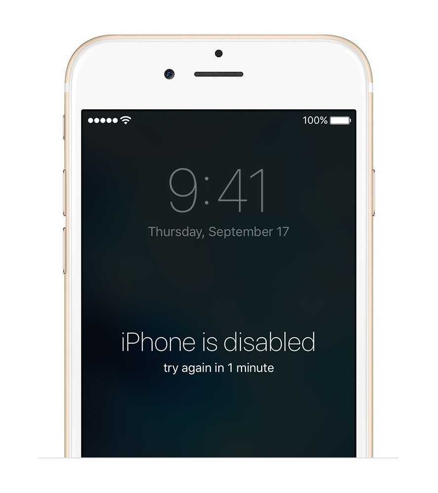Iphone 6S Disabled - Forgotten Password Iphone 6S Apple