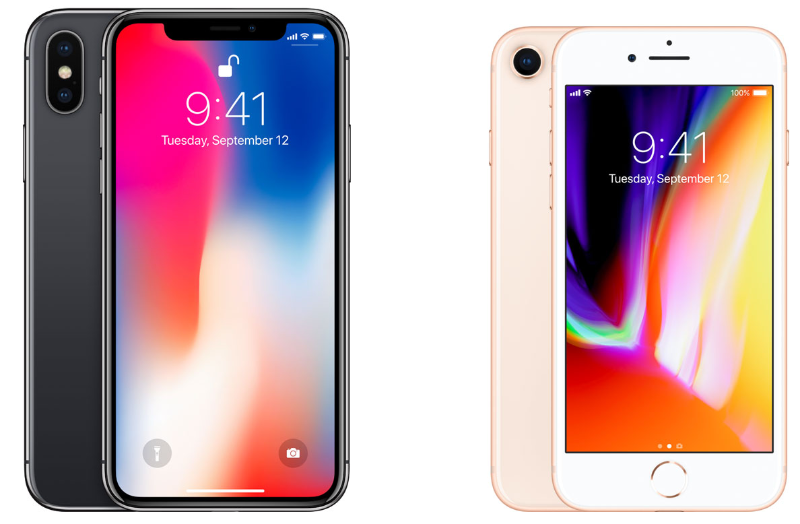Apple IPhone 8 and Iphone X